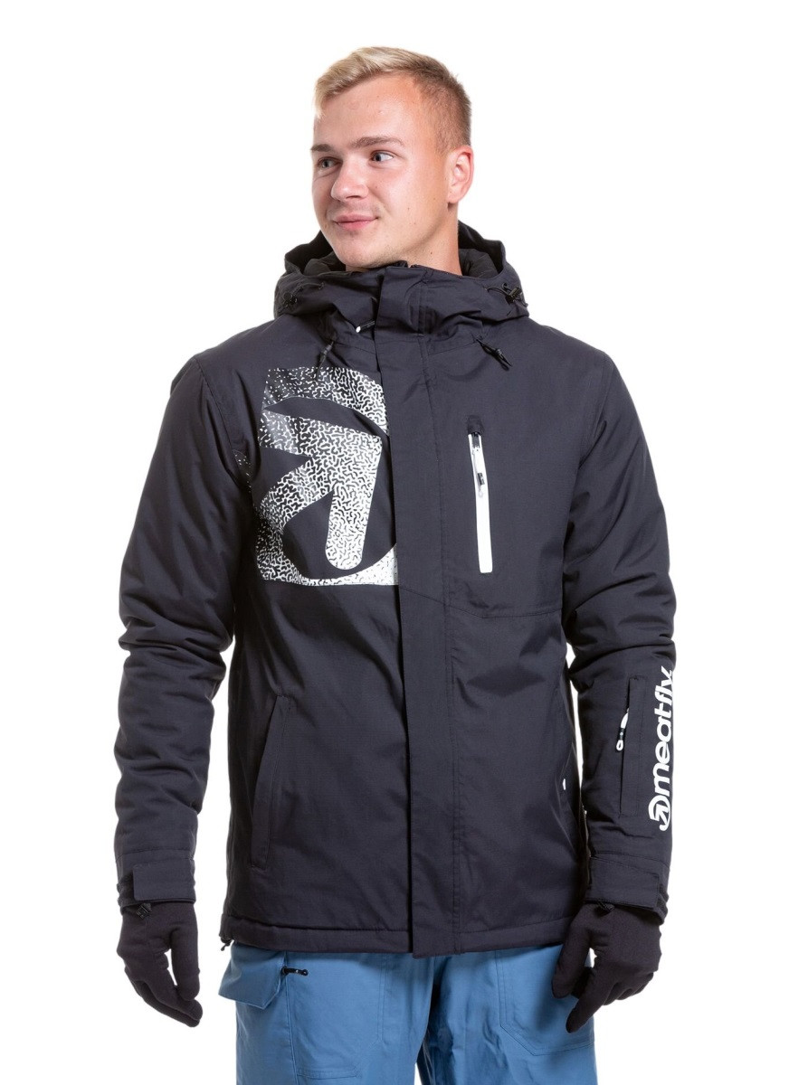 Pánská snb & ski bunda meatfly shader černá xs