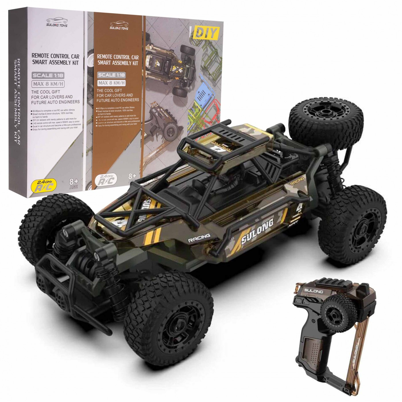 mamido Auto na dálkové ovládání RC stavebnice Crawler Sulong 1:18 2,4GHz