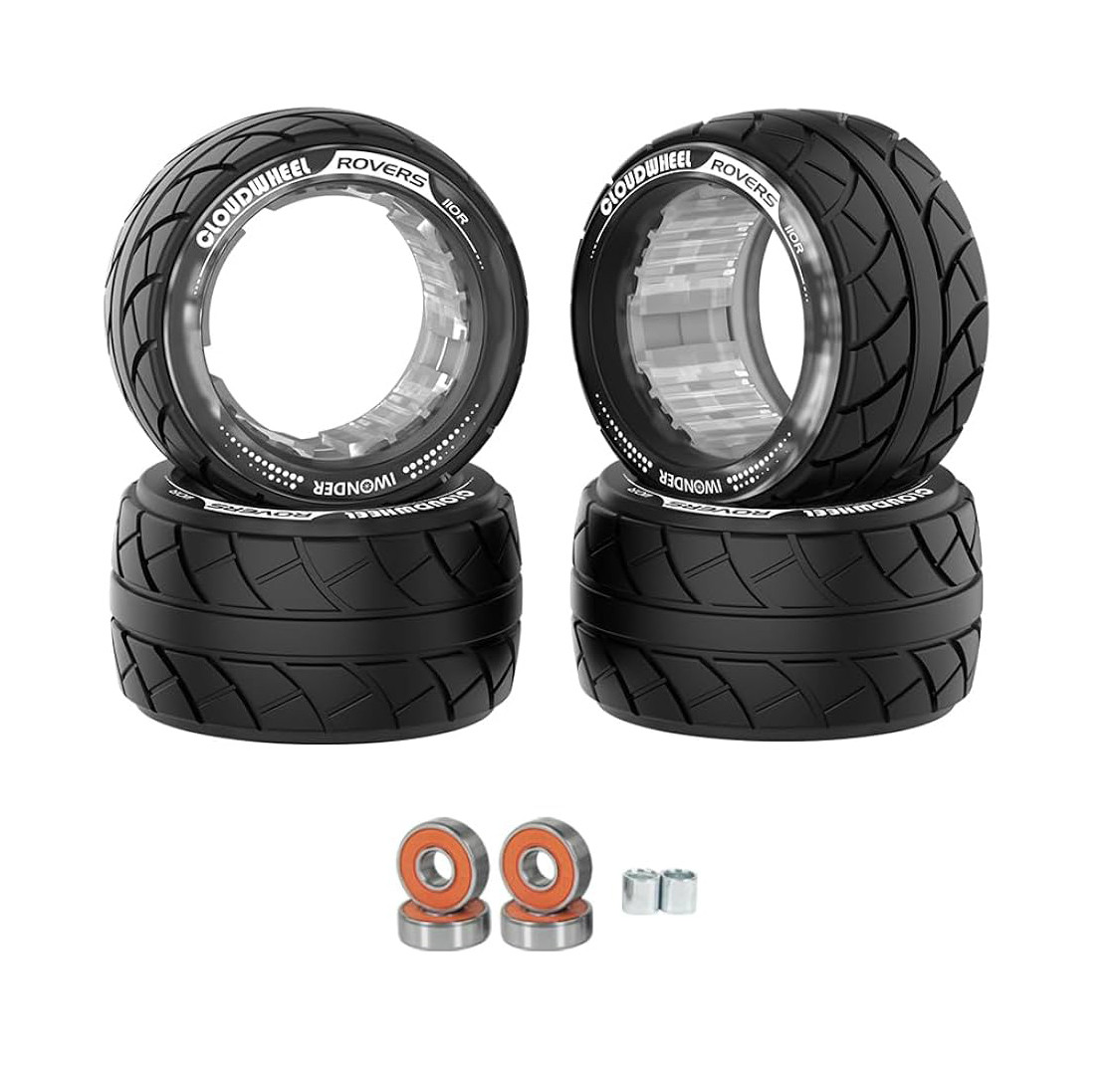 Exway - Cloud Wheel Rovers 110mm pro Hub pohon (černá, 4ks)