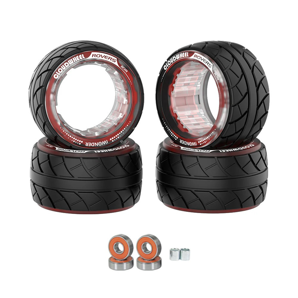 Exway - Cloud Wheel Rovers 110mm pro Hub pohon (červená, 4ks)