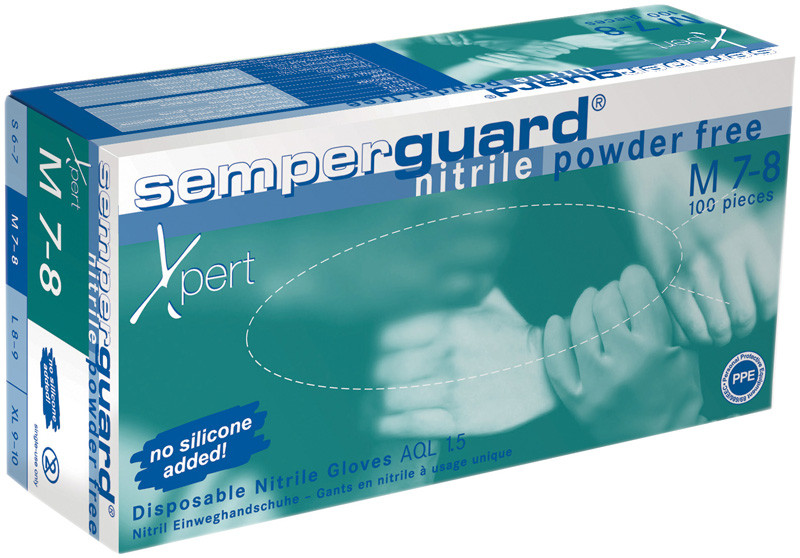 Jednorázové rukavice SEMPERGUARD XPERT, vel. 8