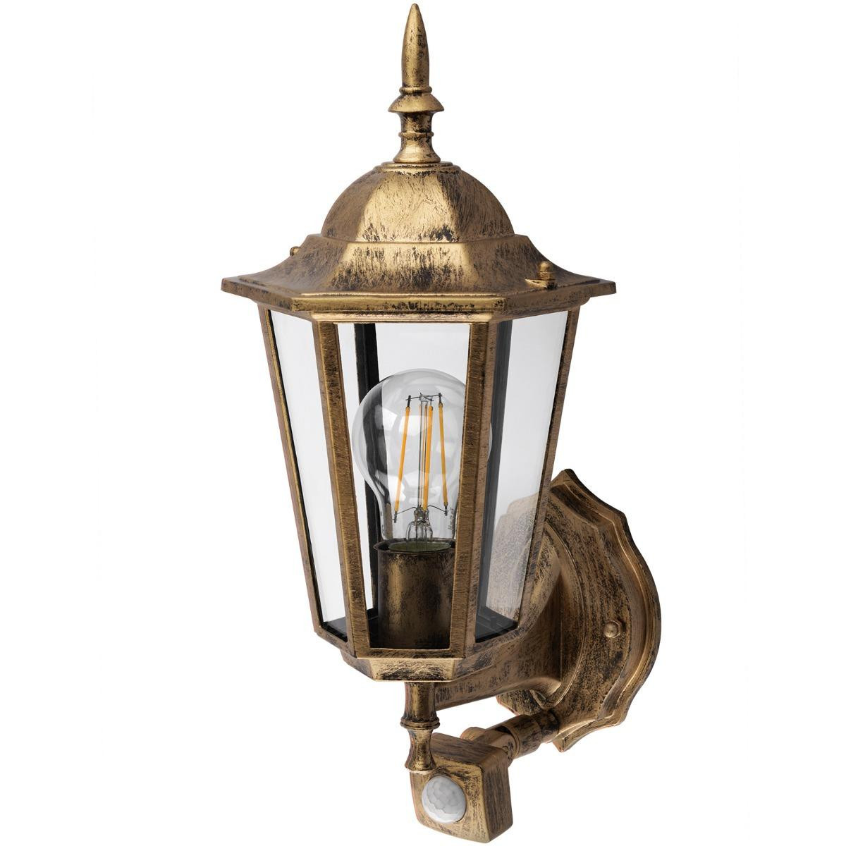 Fasádní svítidlo E27 LED s čidlo pohybu BELLIS LUMILED LUMOGR0147