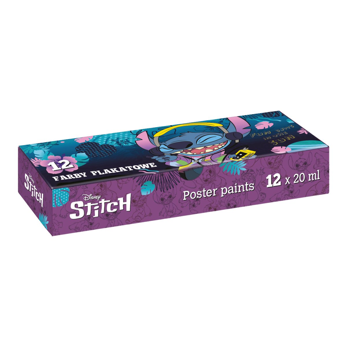 Colorino temperové barvy - Stitch, kelímek, á 20 ml, 12 barev