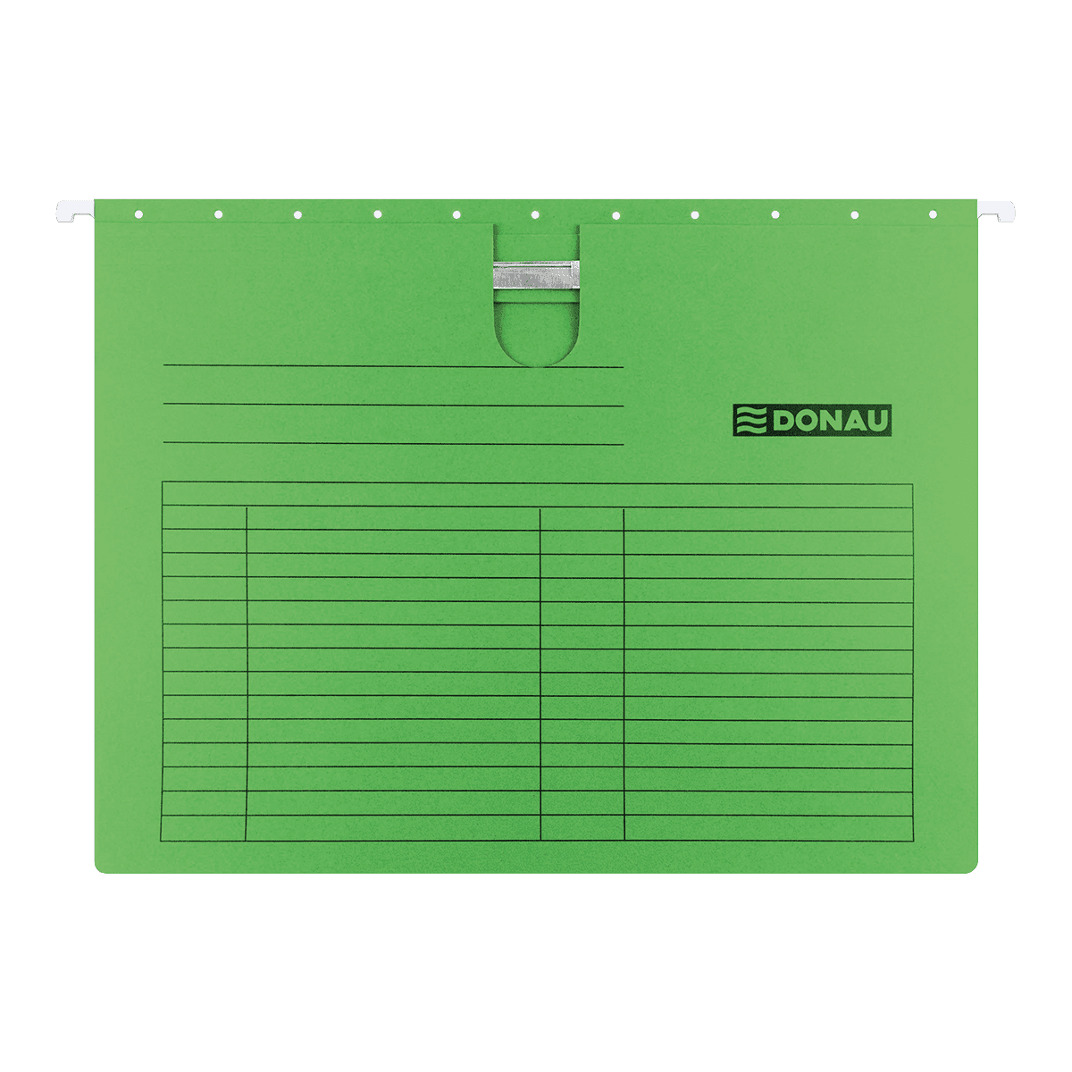 DONAU závěsné desky s rychlovazačem, A4, karton, zelené - 25ks