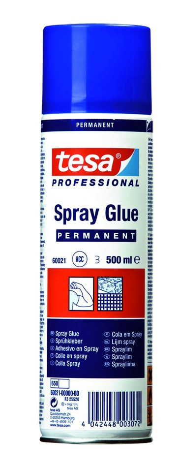 tesa lepidlo ve spreji, univerzální, 500 ml, permanentní, bezbarvé