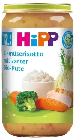 HIPP BIO Zeleninové rizoto s krůtím masem 250 g