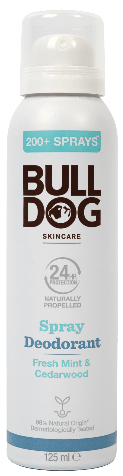 BULLDOG Fresh Mint & Cedarwood spray deodorant 125 ml