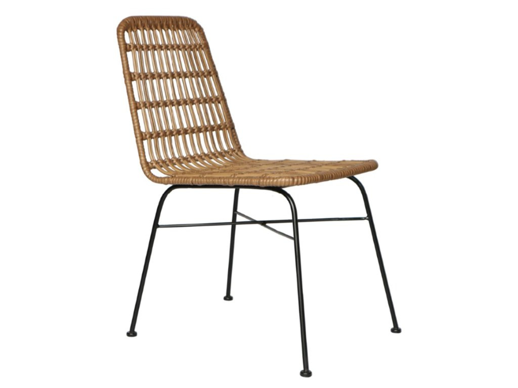 Hnědá ratanová židle MILA