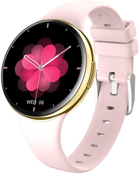 Wotchi AMOLED Smartwatch DM75 – Gold - Pink