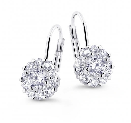 Cutie Jewellery Krásné náušnice z bílého zlata se zirkony Z8040-55-10-X-2