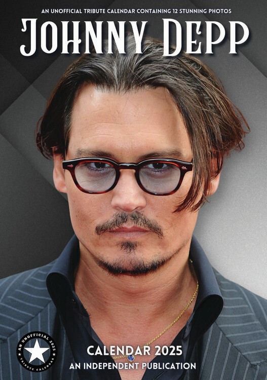 CALLDREAMS Kalendář 2025 Johnny Depp, A3