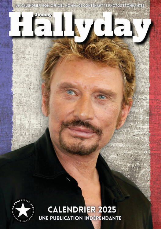 CALLDREAMS Kalendář 2025 Johnny Hallyday, A3