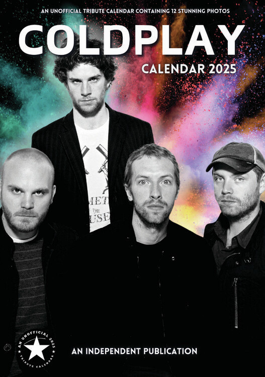 CALLDREAMS Kalendář 2025 Coldplay - Chris Martin, A3