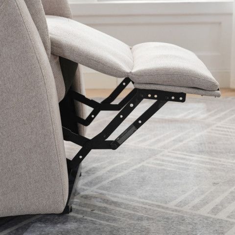 Relaxační masážní křeslo s výhřevem,  8bodová vibrační masáž, zvedací systém, USB, krémová látka TV-929 CRM2 TV-929 CRM2 Autronic