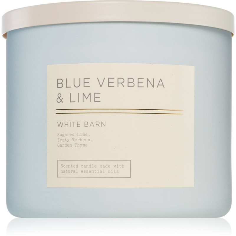 Bath & Body Works Blue Verbena & Lime vonná svíčka 411 g