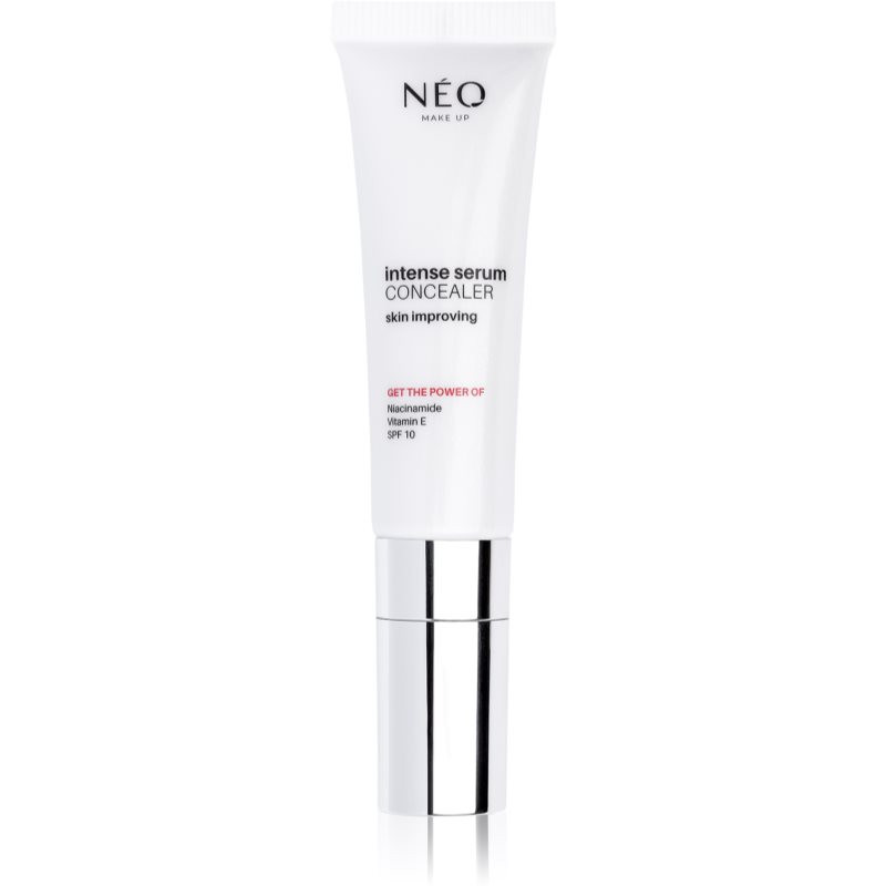 NEO MAKE UP Intense Serum Concealer oční korektor pro rozjasnění a hydrataci odstín 01 Porcelain 10 ml