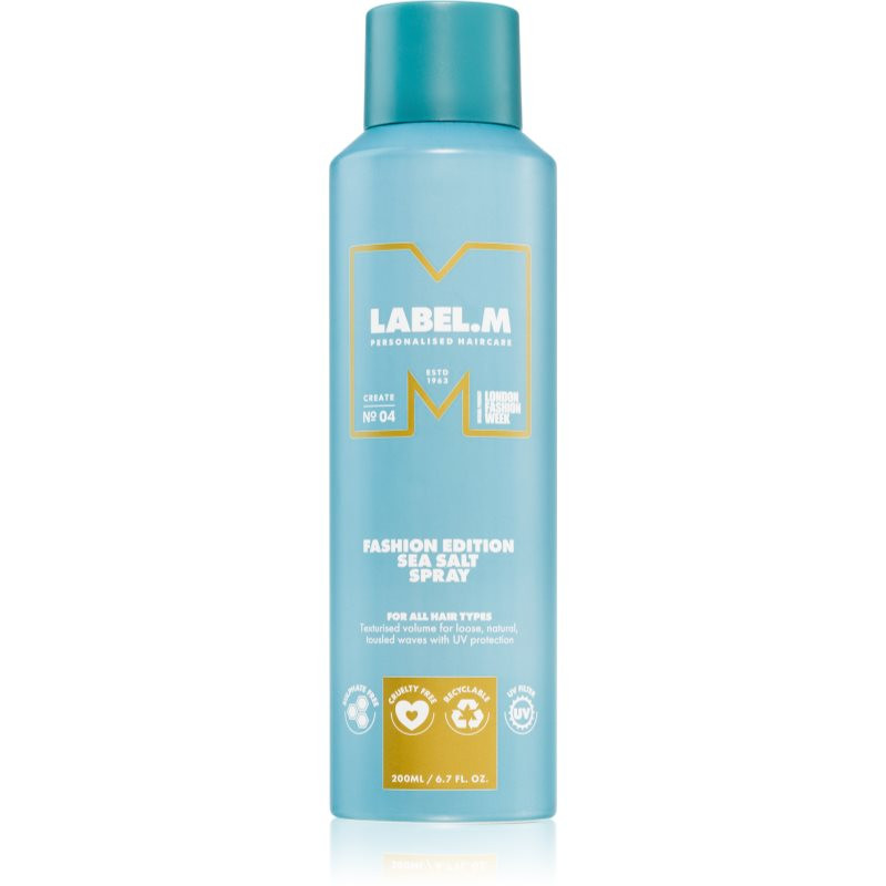 label.m Fashion Edition slaný sprej pro vlnité vlasy 200 ml