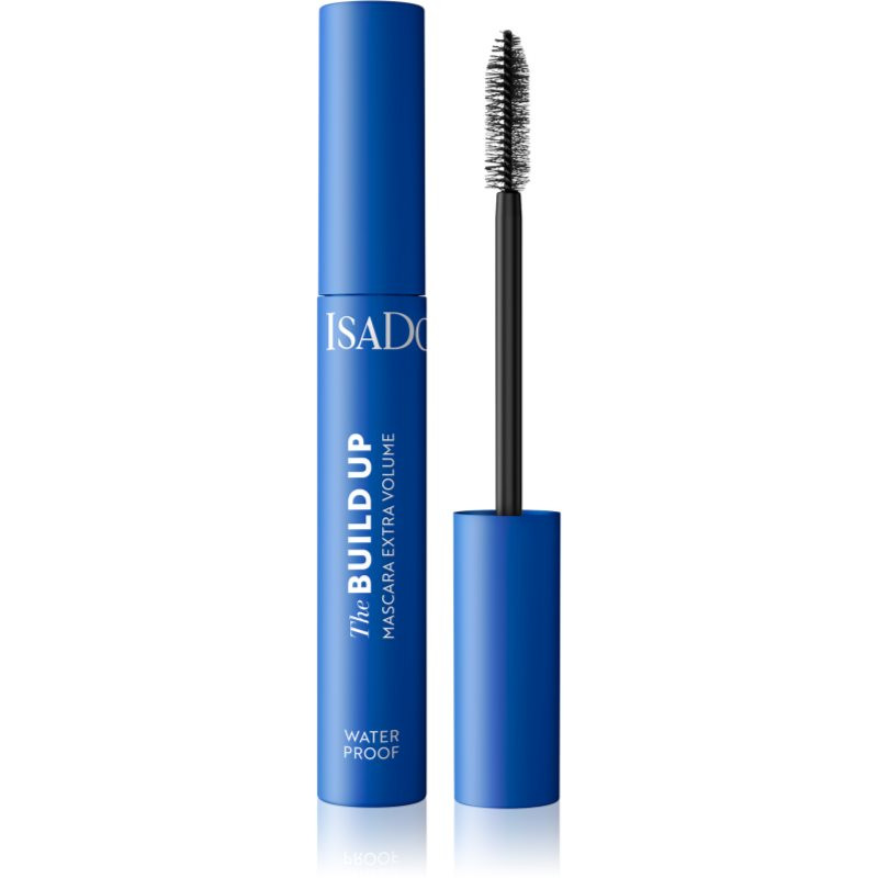 IsaDora Build Up Mascara Extra Volume řasenka pro extra objem voděodolná odstín 01 Black 10 ml