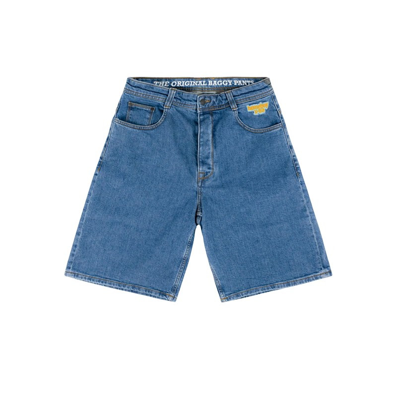 kraťasy HOMEBOY - x-tra Monster Denim Shorts Washed Blue (WASHED BLUE-81)