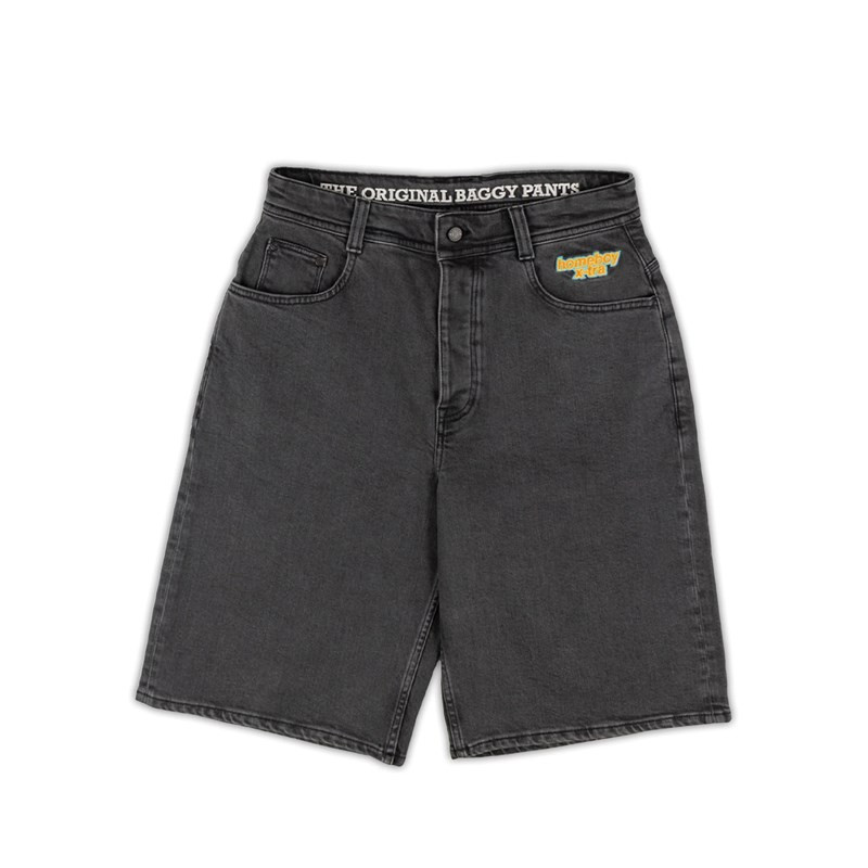 kraťasy HOMEBOY - X-tra Monster Denim Shorts Washed Grey (WASHED GREY-85)