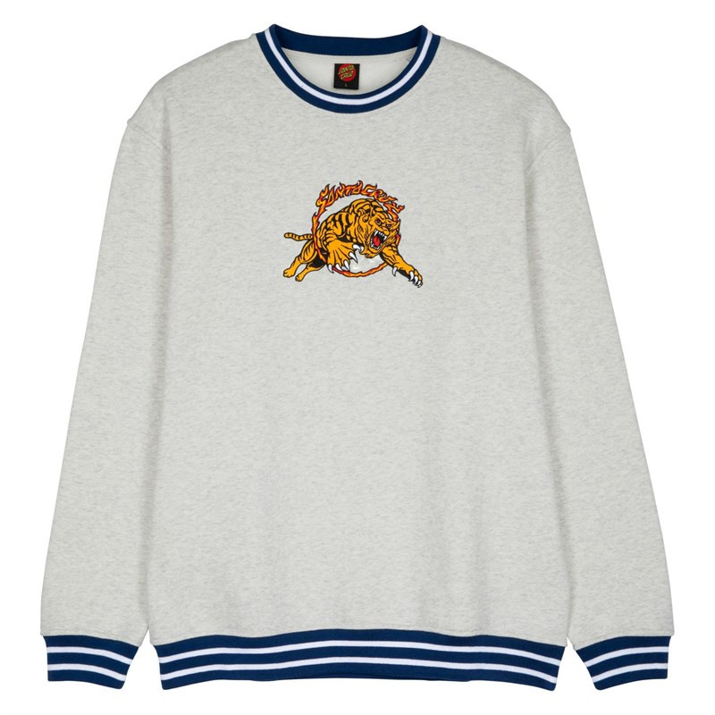 mikina SANTA CRUZ - Salba Tiger Simplifed Front Athletic Heather (ATHLETIC HEATHER)