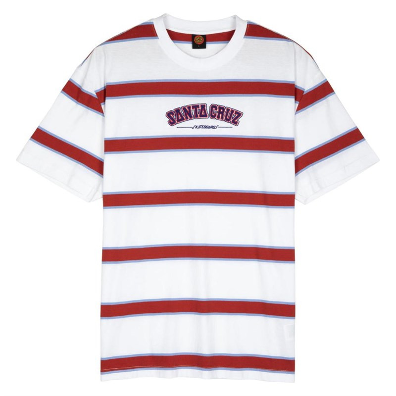triko SANTA CRUZ - Collegiate SC Stripe White Stripe (WHITE STRIPE) velikost: L