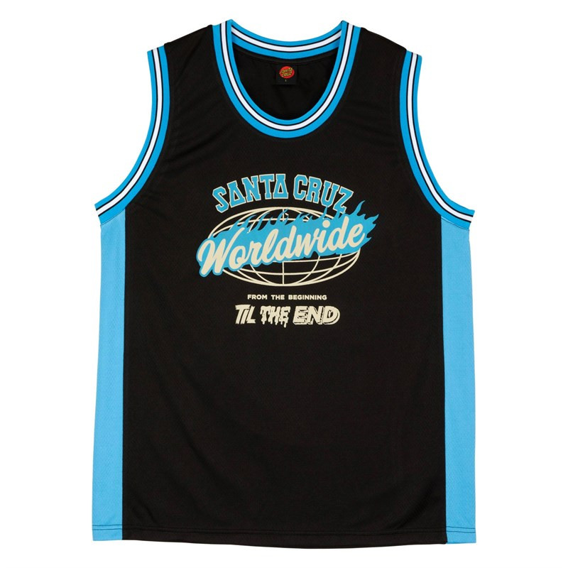 tílko SANTA CRUZ - TTE Worldwide Front Black (BLACK)