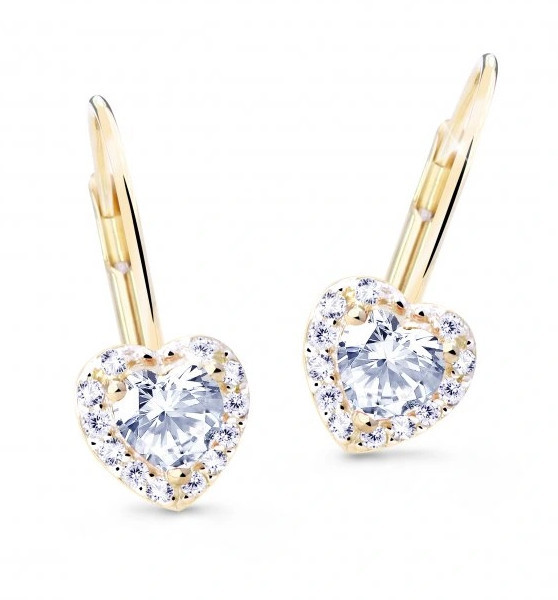 Cutie Jewellery Něžné náušnice s třpytivými zirkony Z8015-55-X-1 čirá