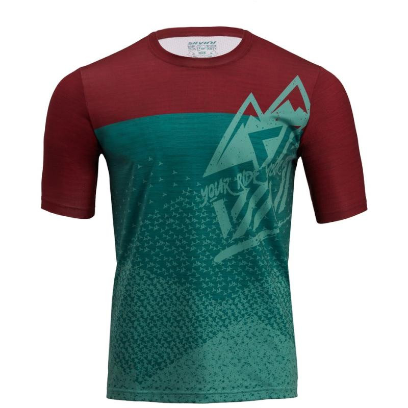 Dres Silvini Denno MD1803 - pánské, krátký, punčová-olivová - velikost 3XL