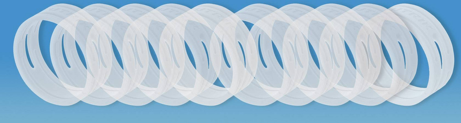 Neutrik XXCR-SET-TRANSPARENT kódovací kroužek transparentní 10 ks