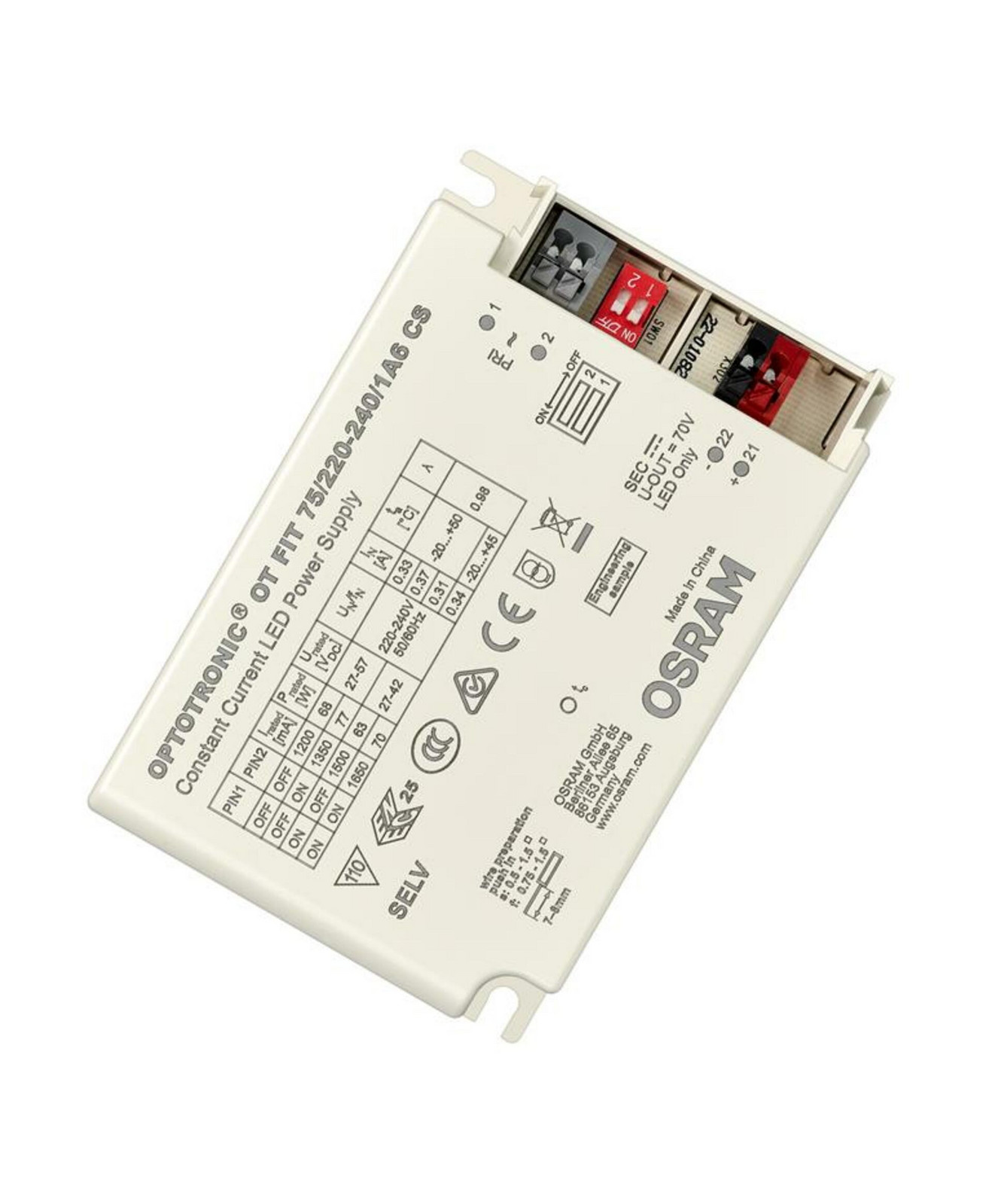 OSRAM LEDVANCE OT FIT 75/220-240/1A6 CS 4052899999565