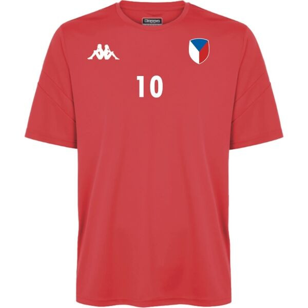 Kappa DOVO ČESKO JR Dětské triko, červená, velikost