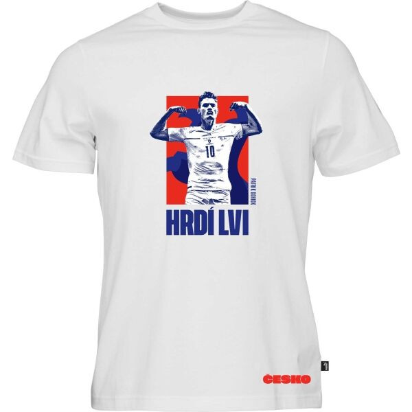 Puma FAČR HRDÍ LVI SCHICK Pánské triko, bílá, velikost