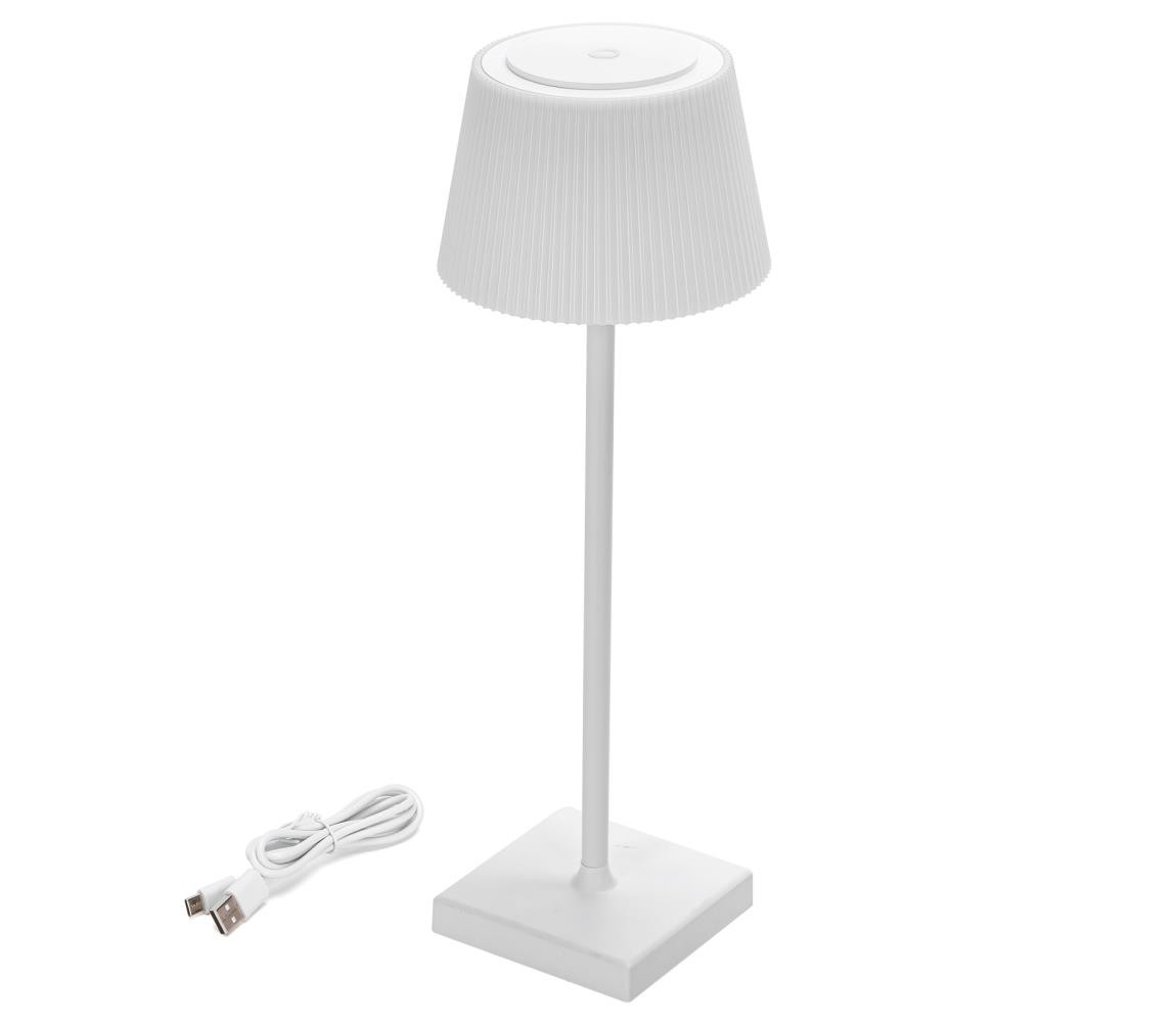 B.V.  - LED Venkovní stmívatelná nabíjecí lampa LED/4W/5V 3600mAh bílá IP54