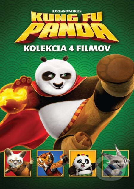 Kung Fu Panda kolekcia 1-4 (SK) DVD