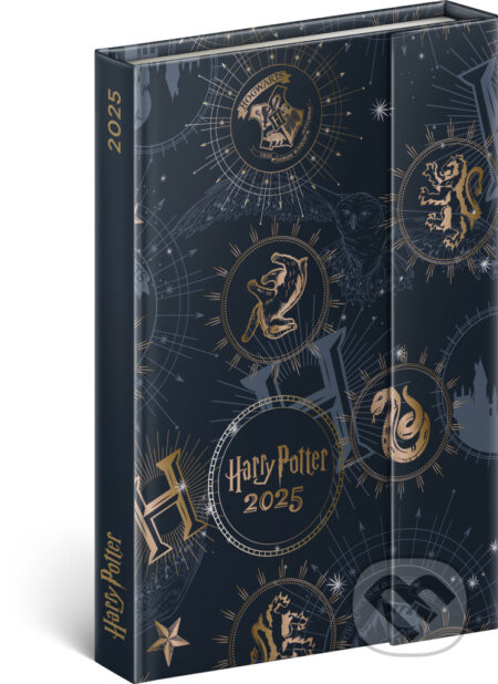 NOTIQUE Týždenný magnetický diár Harry Potter 2025, 11 x 16 cm - Notique