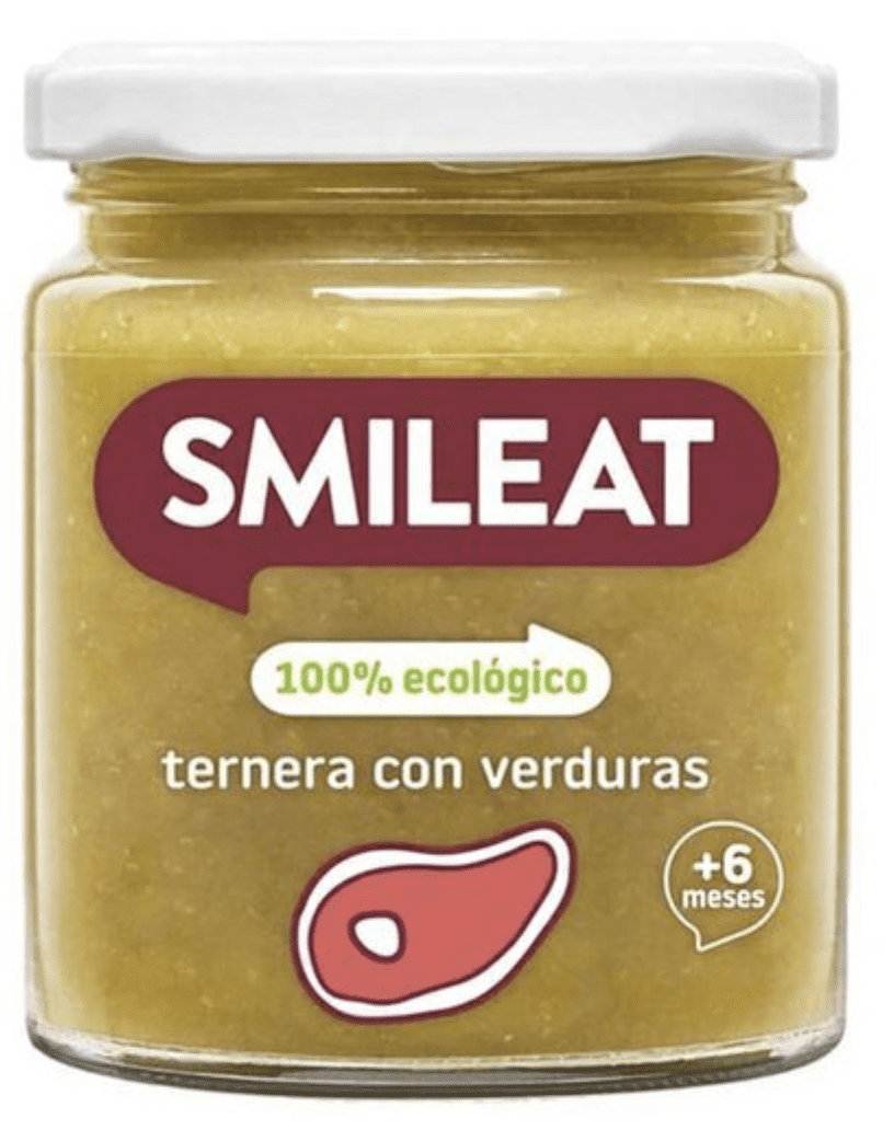 Smileat příkrm telecí se zeleninou s extra panenským olivovým olejem, 6M+, BIO, 230 g