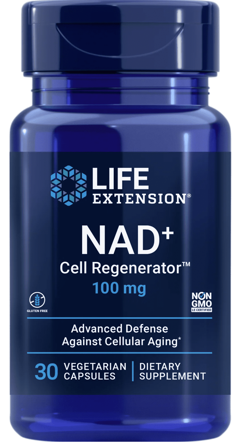 Life Extension NAD+ (NIAGEN®) Cell Regenerator, nikotinamid ribosid 300 mg, 30 rostlinných kapslí