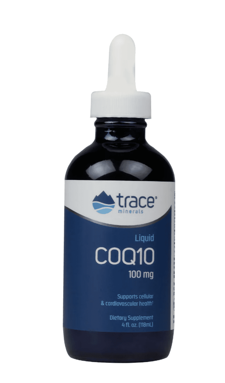 Trace Minerals Liquid CoQ10 100 mg, koenzym Q10, 118 ml