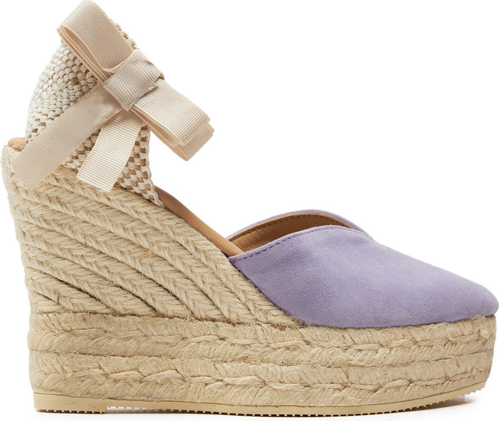 Espadrilky Manebi Hamptons Heart-Shaped Wedge Espadrilles W 1.3 WH Fialová