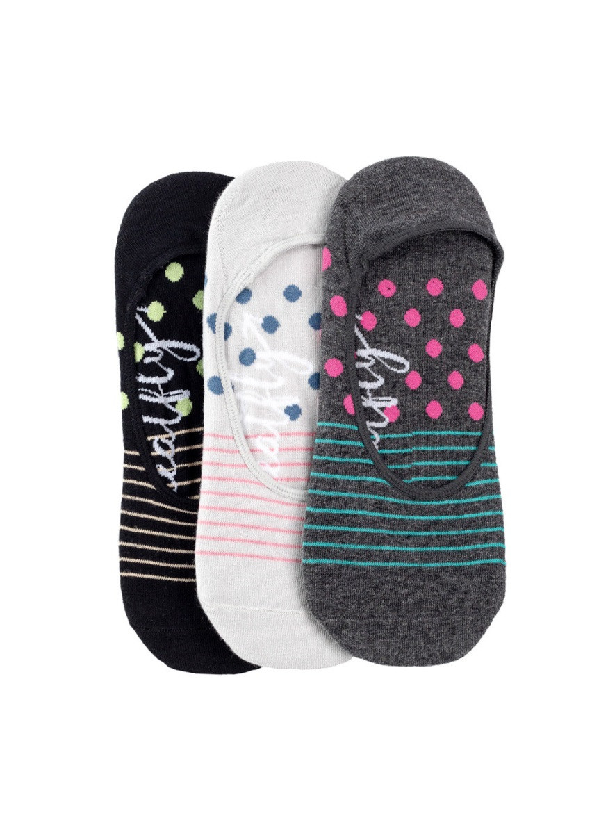 Ponožky meatfly low socks - triple pack bílá/šedá one size