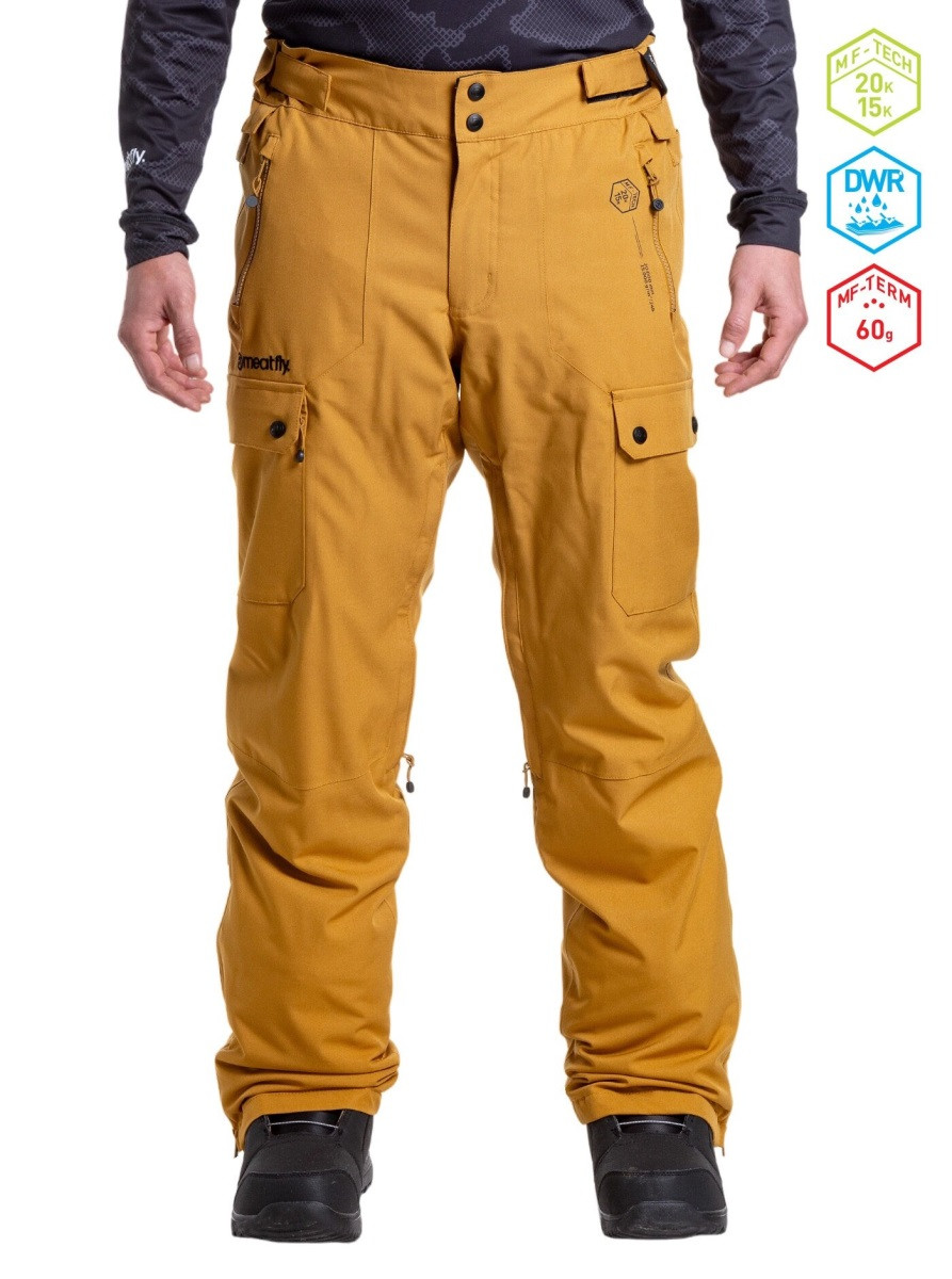 Pánské snb & ski kalhoty meatfly gary hnědá m