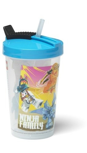 LEGO Ninjago kelímek s brčkem - modrá