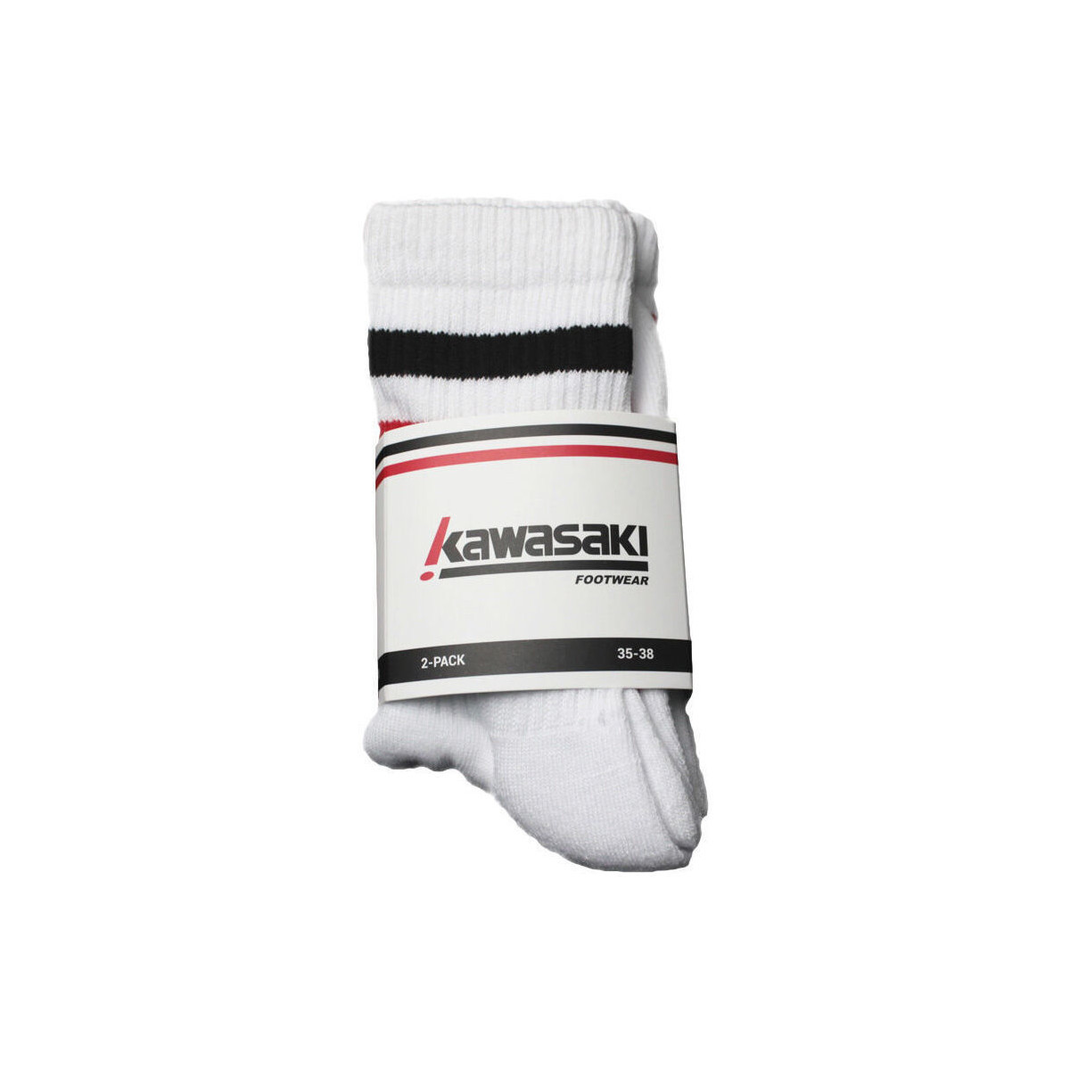 Kawasaki  2 Pack Socks K222068 1002 White  Bílá