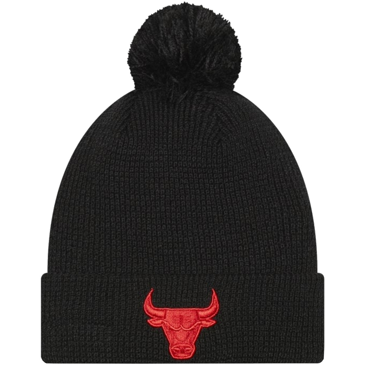 New-Era  Team Pop Bobble Beanie Chicago Bulls Hat  Černá