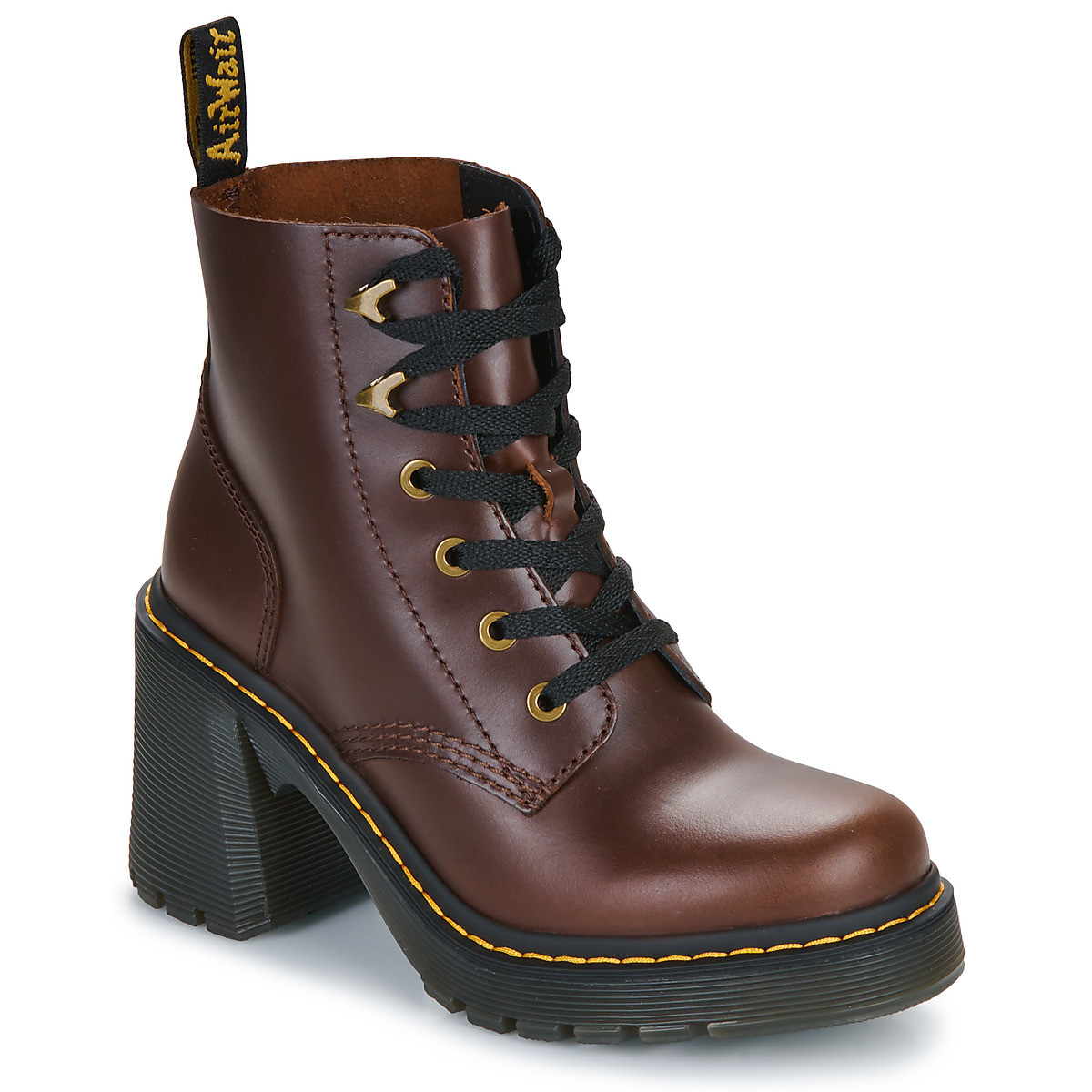 Dr. Martens  Jesy Dark Brown Classic Pull Up  Hnědá