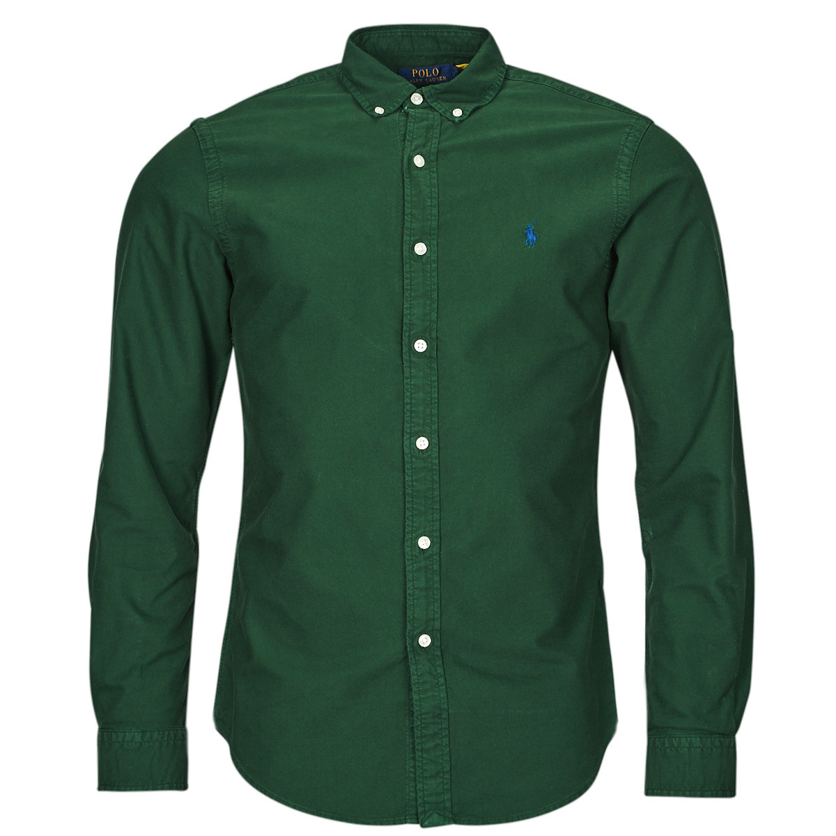 Polo Ralph Lauren  CHEMISE AJUSTEE SLIM FIT EN OXFORD LEGER  Zelená