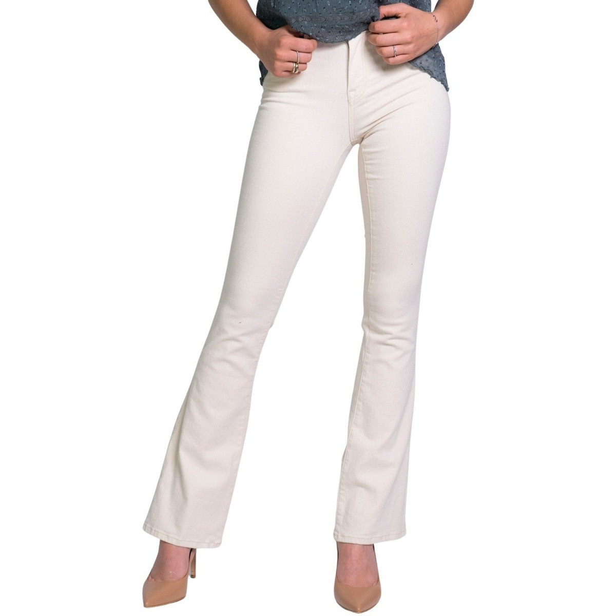 Only  ONLBLUSH MID FLARED DNM DOT019 NOOS 15230778  Bílá