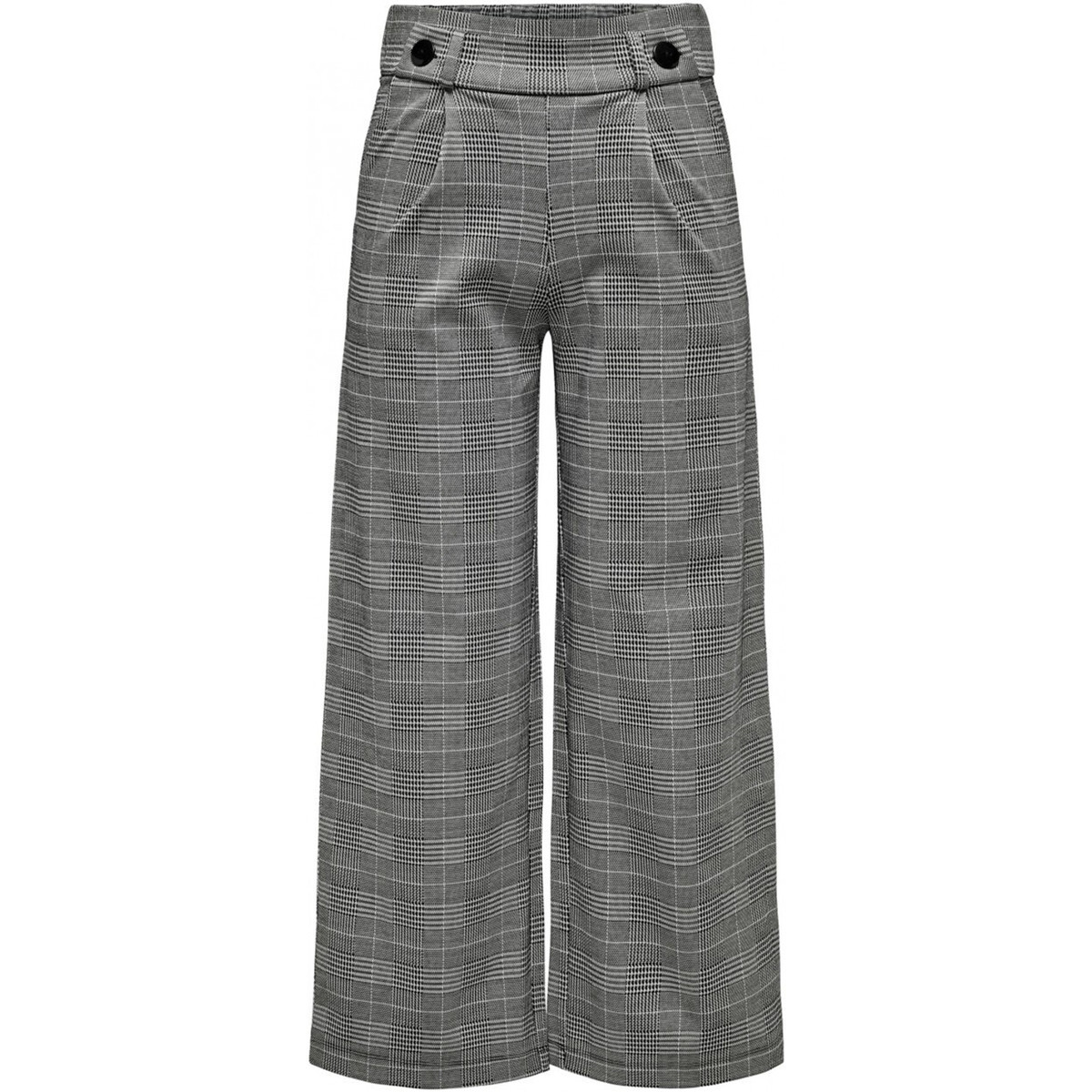 Jacqueline De Yong  JDYGEGGO MIA LONG CHECK PANT JRS 15242797  Černá