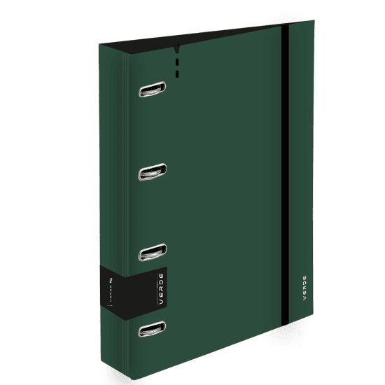 Karton P+P Pořadač A4 foam - 4kroužek D30 - VERDE zelená - 2-686